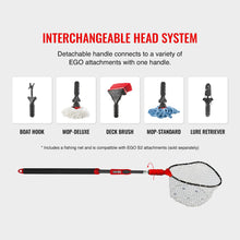 Load image into Gallery viewer, EGO S2 Slider Fishing Landing Net, Large Clear Rubber Mesh, Non-Tangle Mesh
