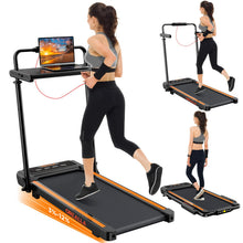 Load image into Gallery viewer, Walking Pad with 12% Incline, Under Desk Walking Pad Treadmill - Orange
