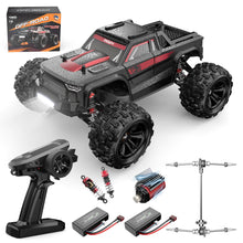 Load image into Gallery viewer, 1/16 Brushless RC Car, 4X4 RC Offroad Trucks, Portable RC Cars Fast 42 Km/h for Adults, High Speed RC Car, Red Black
