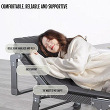 Load image into Gallery viewer, Folding Camping Beds, Camping Bed for Adults with Mattress, Folding Chaise, Portable Sleeping Cot, Foldable Lounge Chair for Outdoor Beach and Pools
