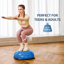 Load image into Gallery viewer, ZELUS Balance Ball Trainer with Resistance Bands and Foot Pump, Inflatable Yoga Ball , 330lb Cap
