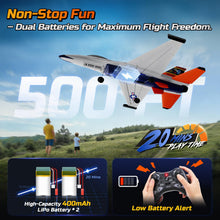 Load image into Gallery viewer, DEERC F-16 Style RC Airplane (X-62A Vista), 4-Channel Remote Control Jet
