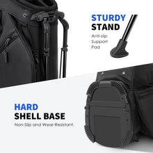 Load image into Gallery viewer, Findway 5 Way Golf Stand Bag, Upgraded Lightweight Golf Bag with Stand, Golf Club Bag with 7 Pockets Dual Strap and Rain Cover for Men Women
