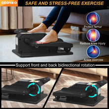 Load image into Gallery viewer, Under Desk Elliptical Machine, Electric Elliptical Leg Exerciser for Senior, Quiet and Compact Electric Seated Pedal Exerciser for Home with Monitor, Remote Control and 12 Adjustable Speeds
