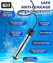 Load image into Gallery viewer, 2026 Upgraded Portable Shower for Camping with Heater, Rechargeable Camping Shower with Intelligent LED Display, 5 Gal Foldable Bucket, 4 Spray Modes, Portable Shower for Travel, Pet Bath, Car Washing
