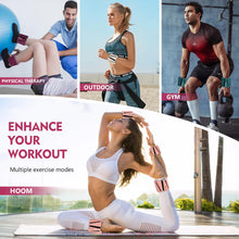 Load image into Gallery viewer, BECOJADDE Ankle Weights Set of 2 (2 lb Each) Adjustable Wrist Weights -Pewter Burgundy

