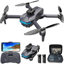 Load image into Gallery viewer, Remote Control FPV Drone with 1080P Camera for Kids and Adults Beginners, Foldable Quadcopter with Carrying Case, Adjustable Len, Gestures Selfie
