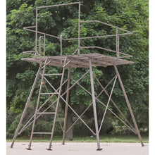 Load image into Gallery viewer, Guide Gear 6' Quad Pod Hunting Tower Blind, 2-3 Man Stand Elevated, Hunting Gear Equipment Accessories, 6x6' Mossy Oak Country Roots
