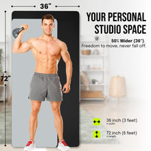 Load image into Gallery viewer, Gogokiwi Extra Wide Yoga Mat for Men Women (72"L x 36"W x 1/4" Thick) Non Slip Fitness &amp; Exercise Mat with Alignment Marks for Yoga, Pilates, Floor Workouts
