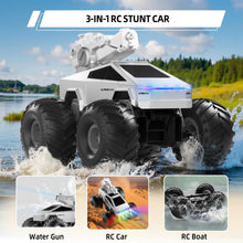 Load image into Gallery viewer, Remote Control Car RC Truck - 1:16 Amphibious Fast Car with Water Cannon and 2.4GHz Remote Control, Max 22KM/H Speed, 4WD Cyber Toy
