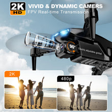 Load image into Gallery viewer, Drone with Camera for Adults, 2K HD FPV Drones with Upgrade Altitude Hold
