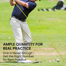 Load image into Gallery viewer, FINGER TEN Golf Alignment Sticks 43 Inch 5 Pack with Stick Cover (5 Yellow)

