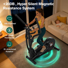 Load image into Gallery viewer, pooboo Elliptical Machine - 15.5IN-Stride Black
