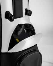 Load image into Gallery viewer, Pins &amp; Aces Player Preferred Golf Bag - Premium Design, Lightweight Golf Bag with Stand - Velvet-Lined 14-Way Club Divider System (Domino)
