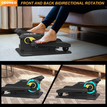 Load image into Gallery viewer, Under Desk Elliptical Machine, Electric Elliptical Exerciser for Senior, Quiet &amp; Small Electric Seated Pedal Exerciser for Home with Monitor, Remote Control &amp; 12 Adjustable Speeds (Black)
