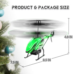 RC Helicopter, Remote Control Helicopter for Kids with 30Mins Flight(2 Batteries), 7+1 LED Light Modes, Altitude Hold