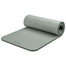 Load image into Gallery viewer, Retrospec Solana Yoga Mat 1" Thick w/Nylon Strap for Men &amp; Women - Non Slip Exercise Mat for Home Yoga, Pilates, Stretching, Floor &amp; Fitness Workouts - Sage
