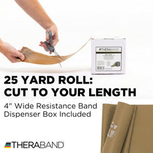 Load image into Gallery viewer, THERABAND Resistance Band Gold, Max, 25-Yd Roll, Latex-Free Elastic Exercise Band
