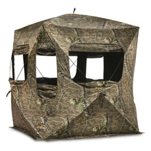 Load image into Gallery viewer, Guide Gear Field General 4-Star Hunting Ground Blind with Snow Support Pole, 1 Man Person Tent, Turkey, Duck, Deer Hunting Gear Equipment Accessories Mossy Oak Country Roots
