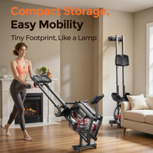 Load image into Gallery viewer, YOSUDA Water Rowing Machines with Bluetooth-Water Rowers - Black
