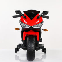 Load image into Gallery viewer, Ride on Motorcycle, 12V Kids Electric Motorcycle, Battery Operated Kids Vehicles with Hand Racing/Foot Brake/Light Wheel (RED)
