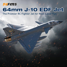 Load image into Gallery viewer, RC Jets 64mm J10 EDF Fighter Jet with Reflex Vigorous Dragon Rc Airplanes for Adults (NO Transmitter Batteries and Charger)
