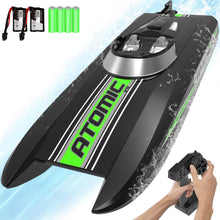 Load image into Gallery viewer, Remote Control Boats for Pools and Lakes 20+MPH High Speed RC Boat for Kids or Adults Toy Boat Gifts with 2 Batteries &amp; Reverse Function
