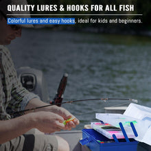 Load image into Gallery viewer, Vipfish Large 3-Layer Fishing Tackle Box Lures with Tackle Included 448 Pcs
