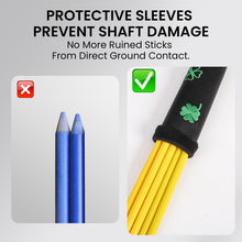 Load image into Gallery viewer, FINGER TEN Golf Alignment Sticks 43 Inch 5 Pack with Stick Cover (5 Yellow)
