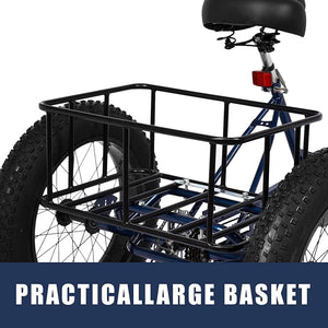 Adult Tricycles, 3 Wheel Bikes for Adults 20 Inch 7 Speed Adult Trikes Bicycles Cruise Trike with Shopping Basket for Seniors, Women, Men