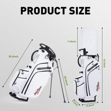 Load image into Gallery viewer, KeyOpen Lightweight Golf Stand Bag, 14 Way Golf Bags with Full Length Dividers for Men Women, Encrypted 900D Weather-Proof Club Carry Bag with Ergonomic Dual Strap, Cooler Pockets, 9 Pockets, White
