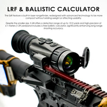 Load image into Gallery viewer, RIX Storm S6 R 12um 640 Thermal Scope 35mm with Laser Rangefinder(50Hz), Thermal RifleScope with 1968 Yards Detection Range and Ballistic Calculator, ≤1lb, Safety Level-Class I, Power Output＜1mW
