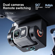 Load image into Gallery viewer, GPS Drone with Screen Controller, Two-batteries, Brushless Motor, Altitude Hold, One Key Take Off/Landing, with Black Outdoor Carrying Case (Black - 2 batteries)
