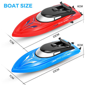 3PACK Remote Control Rc Boat for Kids, 2.4Ghz Control, Whole Body Waterproof, 6 Rechargeable Batteries Summer Water Toys