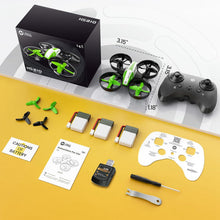 Load image into Gallery viewer, Holy Stone Mini Drone for Kids and Beginners, Indoor Outdoor Quadcopter Plane for Boys Girls with Auto Hover, 3D Flips, 3 Batteries, Headless Mode, Great Easter Gift Toy for Boys and Girls, HS210 Green
