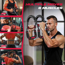 Load image into Gallery viewer, Vanlgs Twister Arm Trainer for Men, Chest Workout Equipment 5-Level Adjustable (40-130lb)-Red

