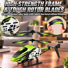 Load image into Gallery viewer, WANJUBOBO Remote Control Helicopter, RC Helicopter for Kids &amp; Adults, Green
