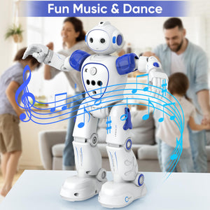 RC Robot Toys for Kids: Gesture-Sensing Smart Programmable Robot, USB Charging, Remote Control Robot Toys