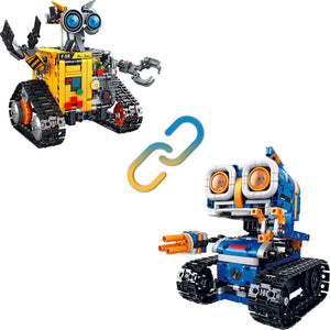 Bundle - 2 Items Robot Kit Building Toy, Rechargeable APP & Remote Control Robotics Kit for Kids Ages 8-12, STEM Coding Robots Toys