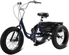 Load image into Gallery viewer, 20&#39;&#39;x4&#39;&#39; Tricycle for Adult, Men Women Sport Exercise Mountain Trike Cargo Backet, Cruiser 3 Wheel Bike Old Man Outdoor
