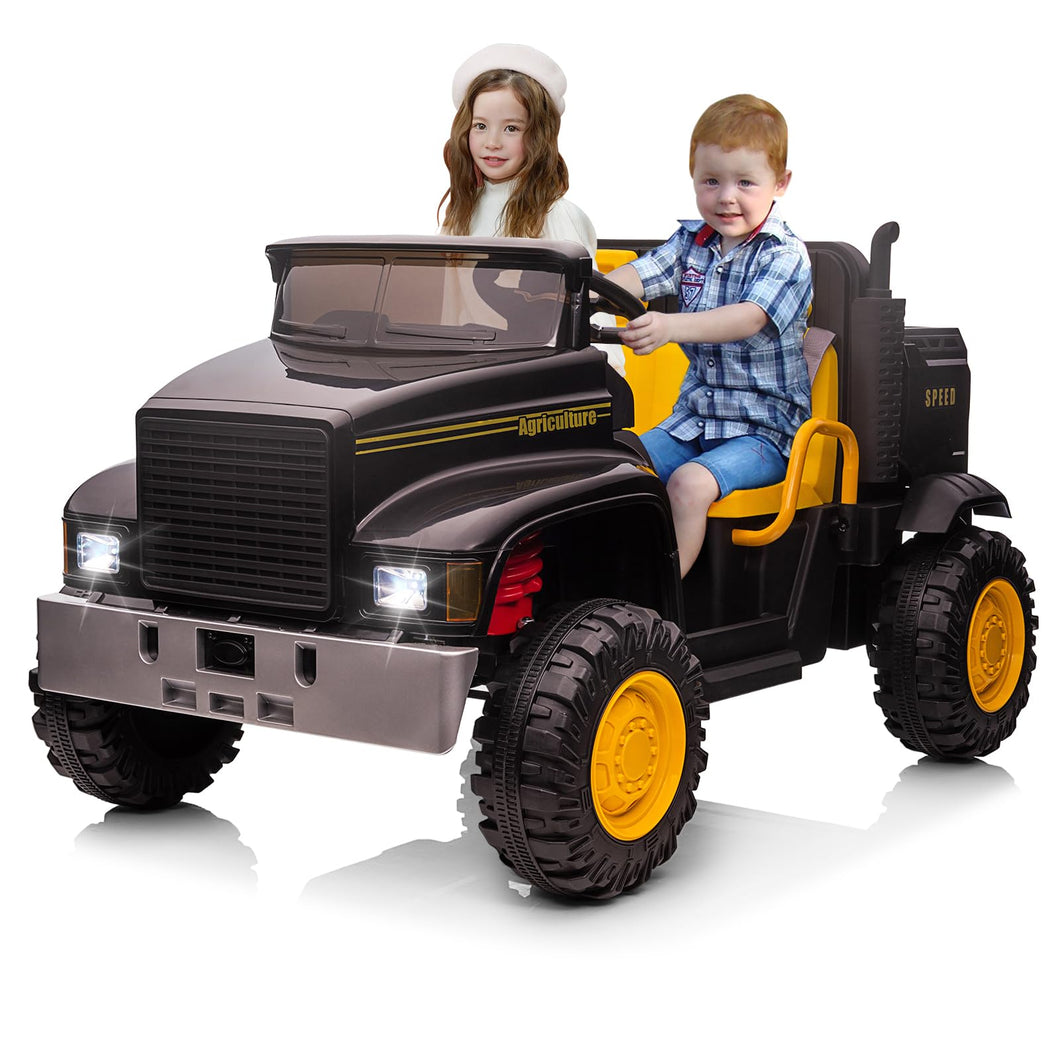 Ride On Car for Kids Baby Car with Remote Control Electric UTV Vehicles with Dump Bed, 24V 4WD Power Ride on 4x200W Motors