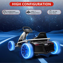 Load image into Gallery viewer, 24V 9Ah Kids Ride On Go Kart Toy, High Speed 8MPH Drifting Car with Powerful Motors, Large Seat, Slow Start Function, High/Low Speed
