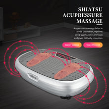 Load image into Gallery viewer, EILISON FitMaxx 3D XL Vibration Plate Exercise Machine - Whole Body Workout Vibration Platform w/Loop Bands - Lymphatic Drainage Machine for Weight Loss, Shaping, Recovery (Fitpro Silver)
