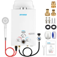 Load image into Gallery viewer, Kohree Propane Water Heater Tankless,1.58 GPM 6L Water Heater for Camping
