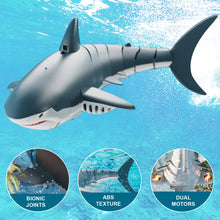 Load image into Gallery viewer, 2.4G Remote Control Shark Toy, Electric RC Shark Boat Pool Toys for Kids 3-5 5-7, Toy Shark for Swimming Pool
