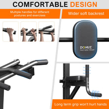 Load image into Gallery viewer, DONIUZ Power Tower Pull Up Bar and Dip Station, Multi-Function Home Gym
