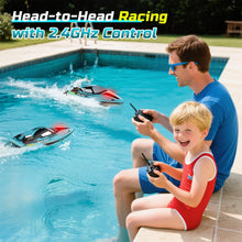 Load image into Gallery viewer, Brushless RC Boat for Adults, 34MPH Extra-Long 19&quot; High Speed Remote Control Boats with 3S (11.1V) Battery, LED Lights, Self-Righting
