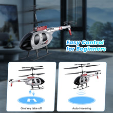 Load image into Gallery viewer, SIMREX RC Helicopter Toy for Kids &amp; Beginners – Altitude Hold, 2 Speeds, Rechargeable with 2 Batteries, Indoor/Outdoor Hands-on Play, Ideal Gift for Boys Girls (Silver)
