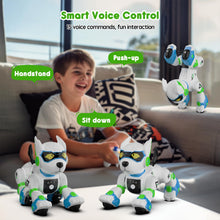Load image into Gallery viewer, Kids Remote Control Interactive Robotic Pet Smart Programmable Puppy Electric Intelligent Robo with Voice Control RC Music (Green)
