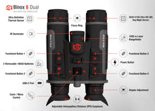 Load image into Gallery viewer, ATN Binox 6 Dual Thermal Imaging Binoculars, 384x288, Laser Rangefinder
